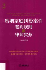 婚姻家庭纠纷案件裁判规则与律师实务