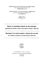 MEASUREMENTS OF THE ELECTRICAL PROPERLTIES OF ELECTRONIC TUBES AND VALVES PART 22:METHODS OF MEASURE