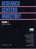 Research centers directory  23rd ed.