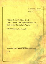 REGIONAL AIR POLLUTION STUDY HIGH VOLUME FILTER MEASUREMENTS OF SUSPENDED PARTICULATE MATTER