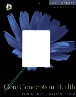 CORE CONCEPTS IN HEALTH 2004 UPDATE NINTH EDITION