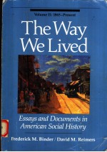 THE WAY WE LIVED  VOLUME 2