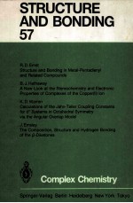 STRUCTURE AND BONDING 57 COMPLEX CHEMISTRY