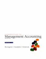 INTRODUCTION TO MANAGEMENT ACCOUNTING  THIRTEENTH EDITION