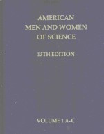 AMERICAN MEN AND WOMEN OF SCIENCE 13TH EDITION