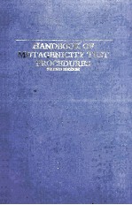 HANDBOOK OF MUTAGENICITY TEST PROCEDURES SECOND EDITION