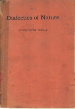 DIALECTICS OF NATURE