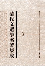 清代文选学名著集成  13