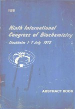 NINTH INTERNATIONAL CONGRESS OF BIOCHEMISTRY