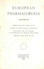 EUROPEAN PHARMACOPOEIA VOLUME III