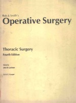 OPERATIVE SURGERY THORACIC SURGERY FOURTH EDITION