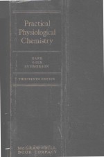 PRACTICAL PHYSIOLOGICAL CHEMISTRY THIRTEENTH EDITION