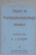 THEORY IN PSYCHOPHARMACOLOGY VOLUME 1