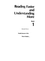 READING FASTER AND UNDERSTANDING MORE  BOOK 1  SECOND EDITION