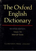 THE OXFORD ENGLISH DICTIONARY  SECOND EDITION  VOLUME 8