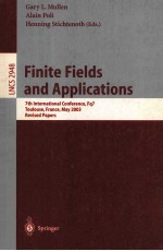 Finite Fields and Applications 7th International Conference