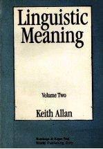 Linguistic Meaning Volume 2