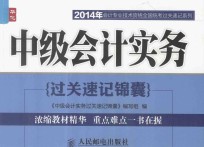 2014年会计专业技术资格全国统考过关速记系列  中级会计实务过关速记锦囊