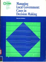 MANAGING LOCAL GOVERNMENT:CASES IN DECISION MAKING  SECOND EDITION