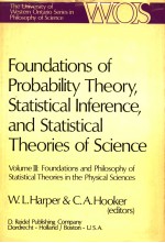 FOUNDATIONS OF PROBABILITY THEORY STATISTICAL INFERENCE AND STATISTICAL THEORIES OF SCIENCE VOLUME 3