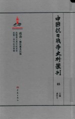 中国抗日战争史料丛刊  85  政治  国民党及汪伪