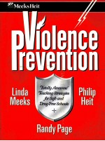 PVIOLENCE REVENTION  TOTALLY AWESOME TEACHING STRATEGISE FOR SAFE AND DRUG-FREE SCHOOLS