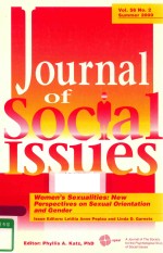 JOURNAL OF SOCIAL ISSUES VOL.56 NO.2 SUMMER 2000