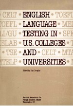 English language testing in U.S. colleges and universities