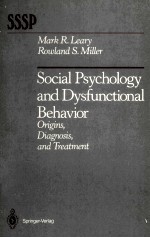 SOCIAL PSYCHOLOGY AND DYSFUNCTIONL BEHAVIOR