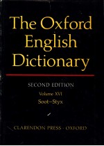 THE OXFORD ENGLISH DICTIONARY  SECOND EDITION  VOLUME 16