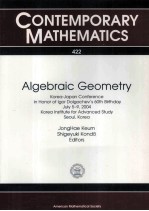 CONTEMPORARY MATHEMATICS 422 Algebraic Geometry