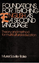 Foundations for teaching English as a second language