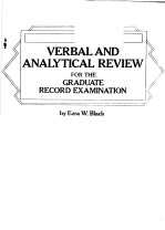 VERBAL AND ANALYTICAL REVIEW FOR THE GRADUATE RECORD EXAMINATION