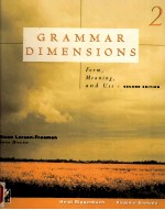 GRAMMAR DIMENSIONS BOOK 2 FORM MEANING AND USE