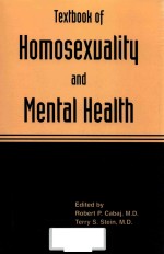 TEXTBOOK OF HOMOSEXUALITY AND MENTAL HEALTH