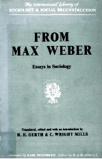 FROM MAX WEBER