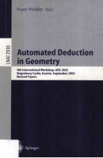 Automated Deduction in Geometry 4th International Workshop