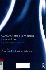 GENDER QUOTAS AND WOMEN'S REPRESENTATION NEW DIRECTIONS IN RESEARCH