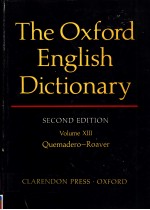 THE OXFORD ENGLISH DICTIONARY  SECOND EDITION  VOLUME 13