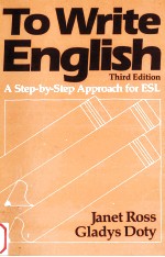 TO WRITE ENGLISH A STEP-BY-STEP APPROACH FOR EST