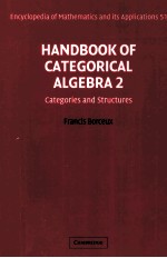 Handbook of Categorical Algebra 2 Categories and Structures