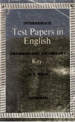 Intermediate Test Papers in English:Grammar and Vocabulary