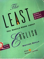 THE LEAST YOU SHOULD KNOW ABOUT ENGLISH  WRITING SKILLS  FORM A  SEVENTH EDITION