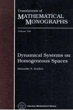 Translations of MATHEMATICAL MONOGRAPHS Volume 190 Dynamical Systems on Homogeneous Spaces