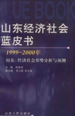 山东经济社会蓝皮书  1999-2000年  山东：经济社会形势分析与预测