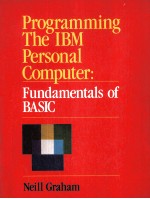 PROGRAMMING THE IBM PERSONAL COMPUTER:FUNDAMENTALS OF BASIC