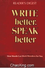 WRITE BETTER SPEAK BETTER