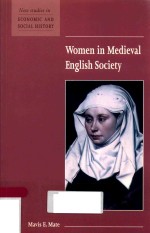 WOMEN IN MEDIEVAL ENGLISH SOCIETY