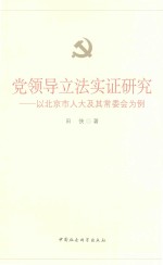 党领导立法实证研究  以背景市人大及其常委会为例