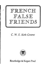 FRENCH FALSE FRIENDS